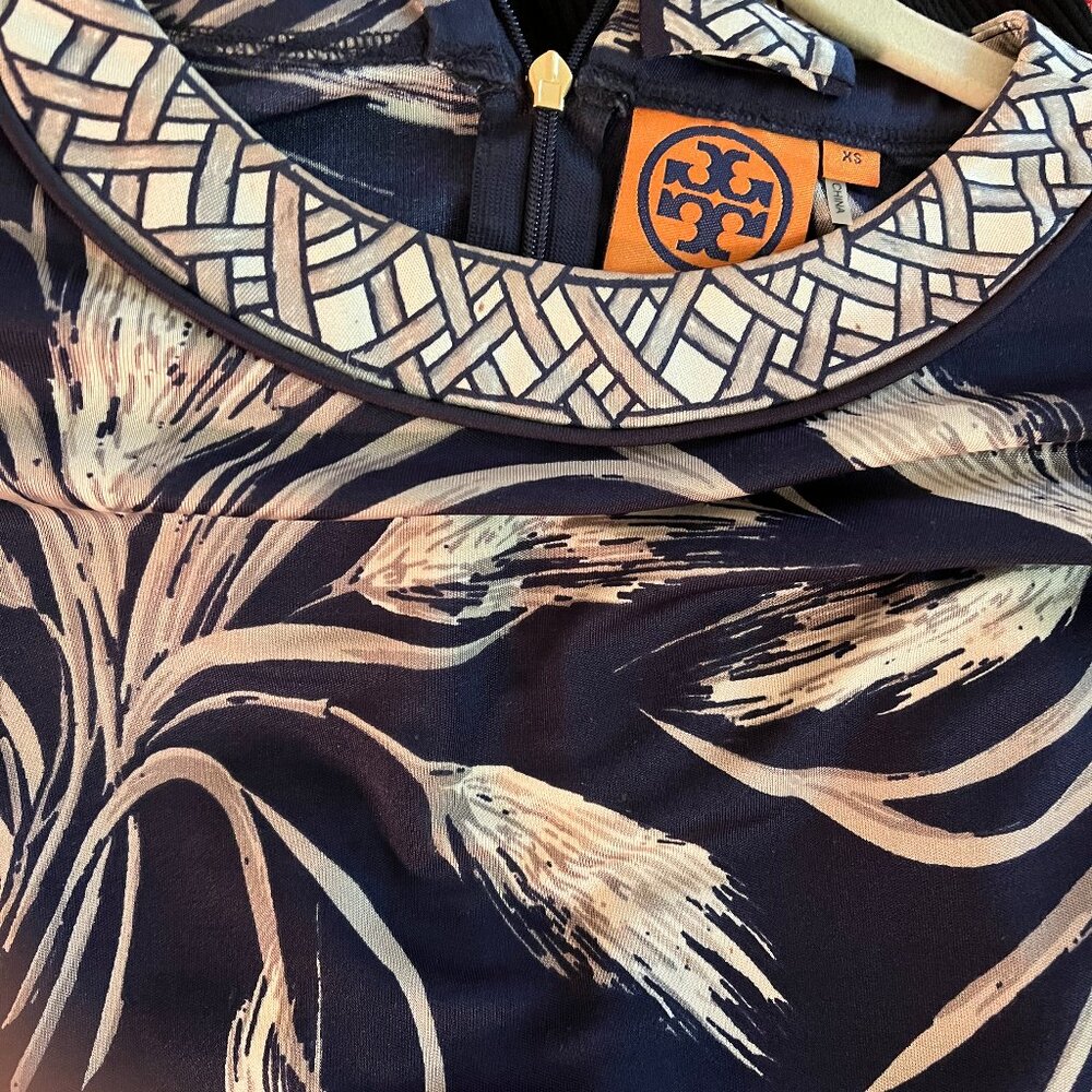 Tory Burch black pattern sheath